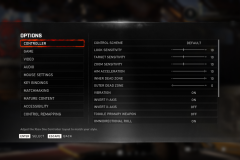 Gears 5 Nastavenia