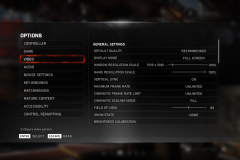 Gears 5 Nastavenia