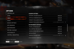 Gears 5 Nastavenia