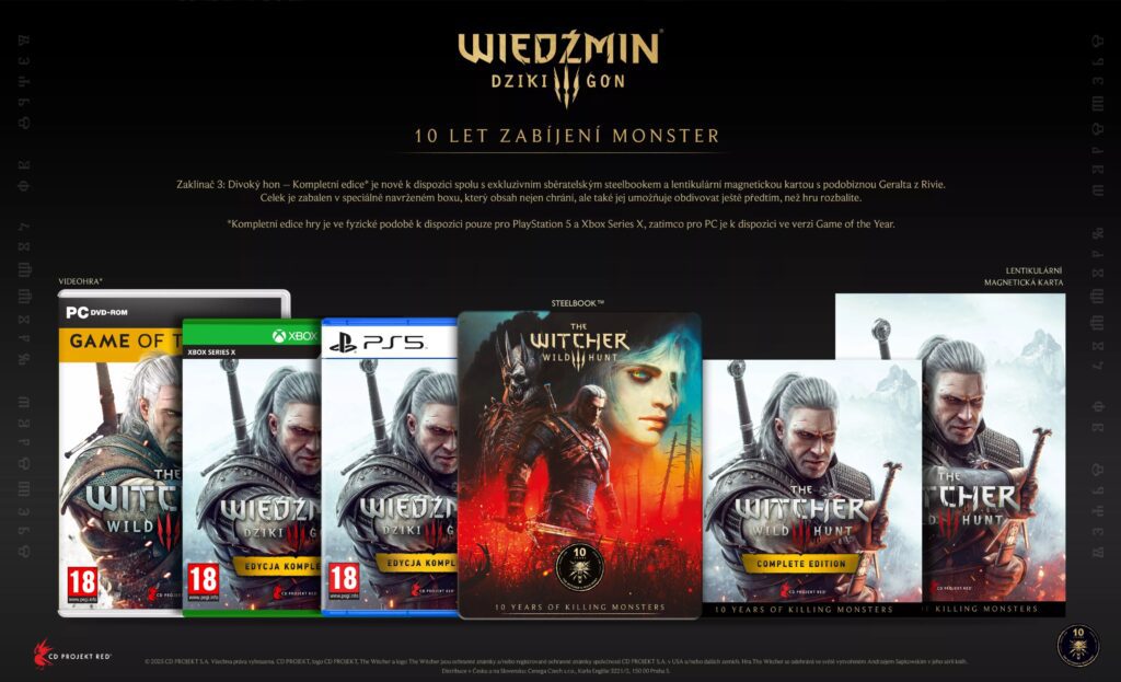 Zaklínač 3 PC Steelbook